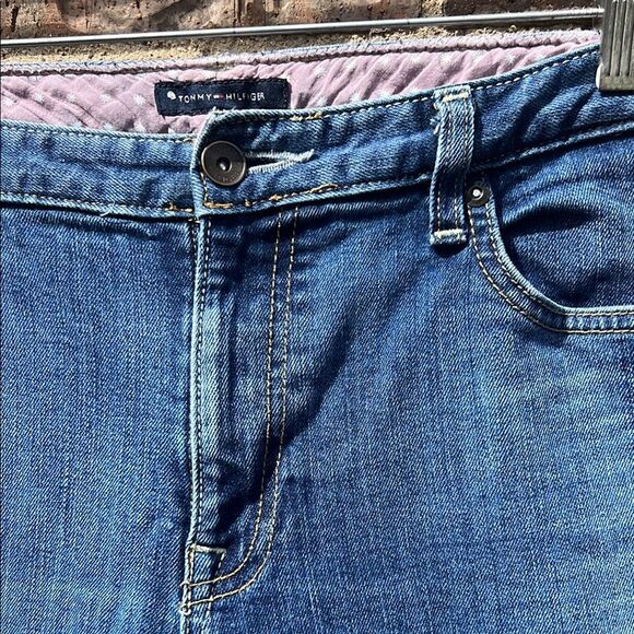 Tommy Hilfiger Women’s Flare Bootcut Vintage 2008 Blue Jeans 34 inch Y2K - Picture 15 of 16